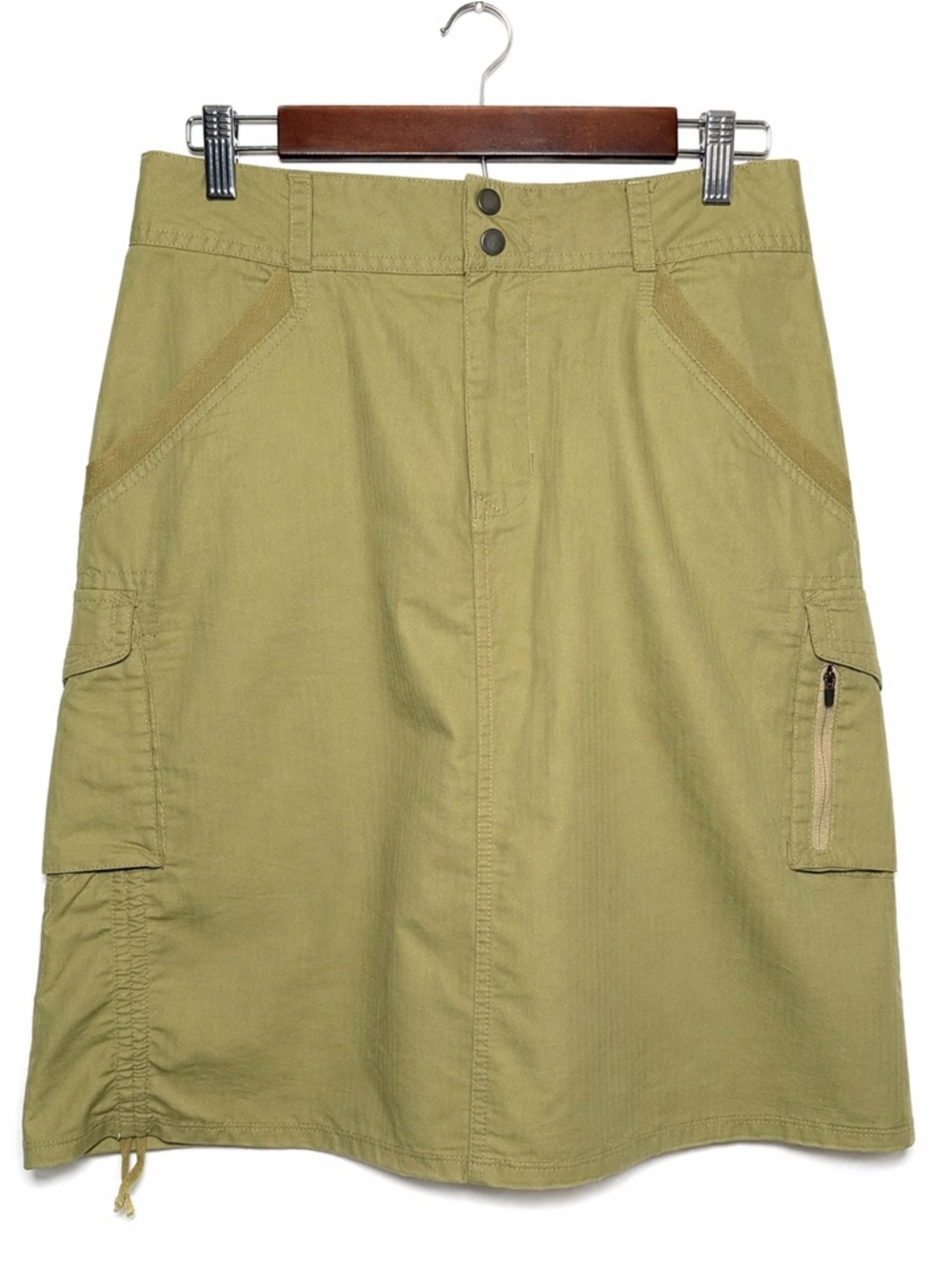REI Olive Green Cargo Utility Skirts Women's Hiking Travel Outdoor Skirt - Picture 2 of 7